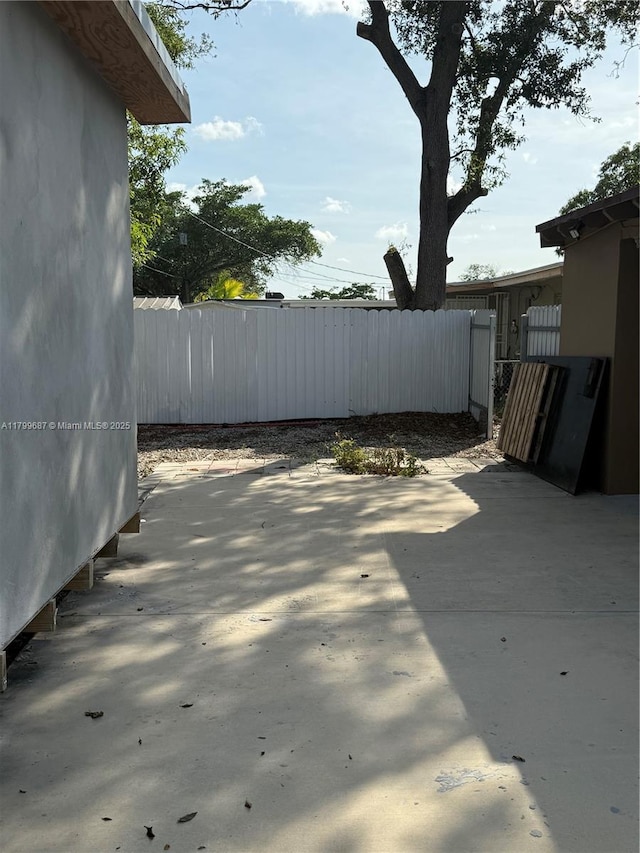 view of patio / terrace with fence