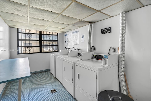 9020 NE 8th Ave Unit 2A, Miami Shores, FL 33138 - community laundry with separate washer and dryer and baseboards