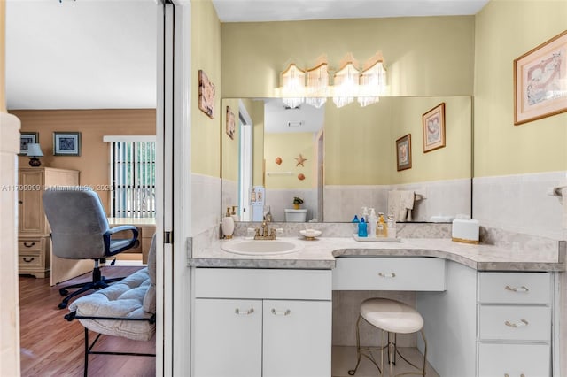 8620 SW 181st St, Palmetto Bay, FL 33157 - bathroom with wood finished floors and vanity