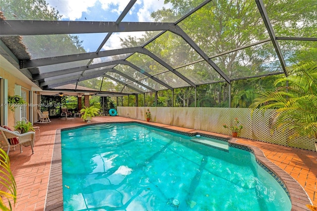 8620 SW 181st St, Palmetto Bay, FL 33157 - swimming pool with a patio and a lanai