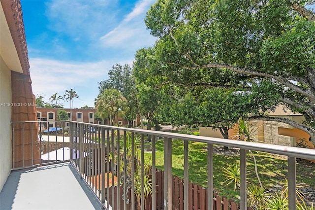 view of balcony