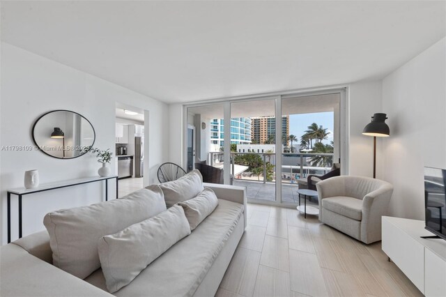 2751 S Ocean Dr Unit 403S, Hollywood, FL 33019 - living area with expansive windows