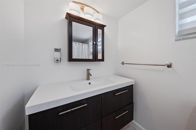2751 S Ocean Dr Unit 403S, Hollywood, FL 33019 - bathroom featuring vanity and baseboards