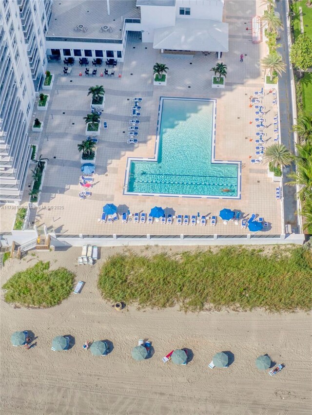 2751 S Ocean Dr Unit 403S, Hollywood, FL 33019 - aerial view of a pool
