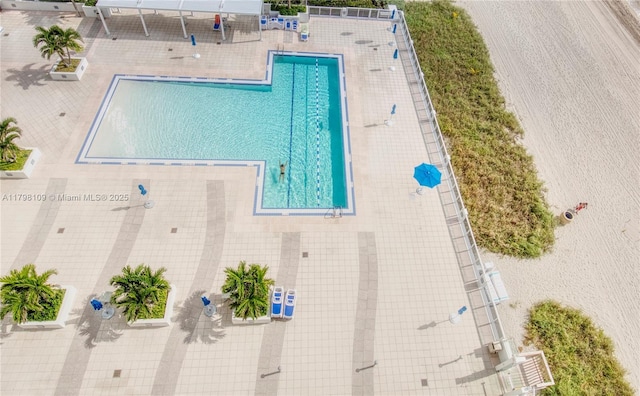 2751 S Ocean Dr Unit 403S, Hollywood, FL 33019 - drone / aerial view of a pool area