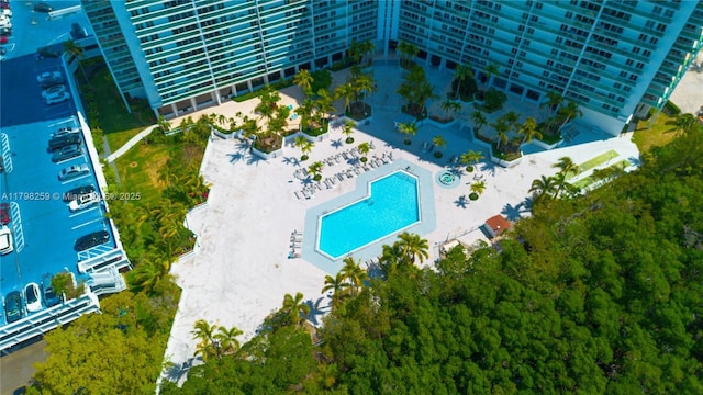 100 NW Bayview Dr Unit 1502, Sunny Isles Beach, FL 33160 - drone / aerial view of a pool area
