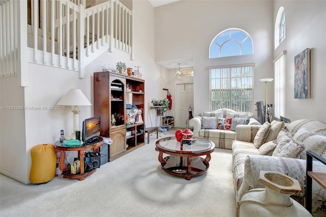1562 NW 157th Ave, Pembroke Pines, FL 33028 - carpeted living room with a high ceiling