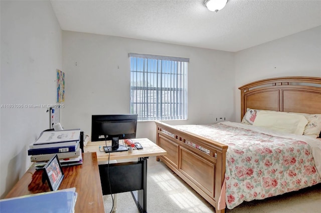 1562 NW 157th Ave, Pembroke Pines, FL 33028 - bedroom featuring a textured ceiling, light carpet, and an office area