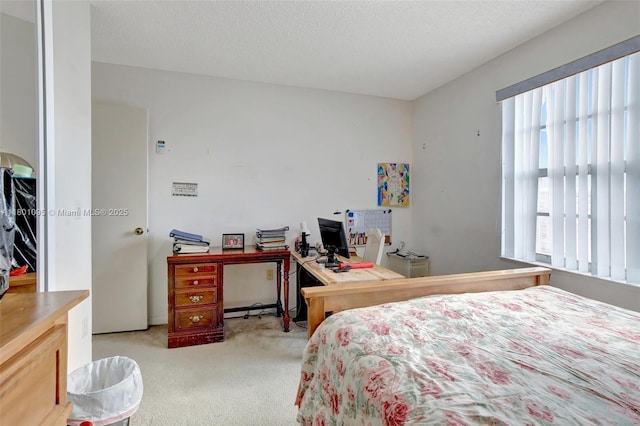 1562 NW 157th Ave, Pembroke Pines, FL 33028 - bedroom featuring multiple windows, carpet floors, a desk, and a textured ceiling