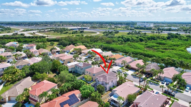 1562 NW 157th Ave, Pembroke Pines, FL 33028 - aerial perspective of suburban area featuring a tree filled landscape