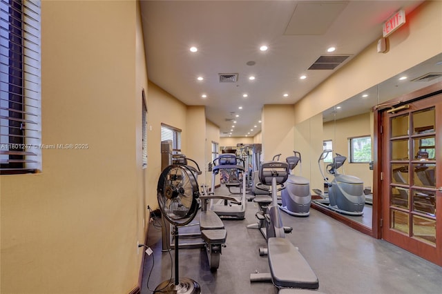 16275 Collins Ave Unit 2002, Sunny Isles Beach, FL 33160 - exercise room with recessed lighting