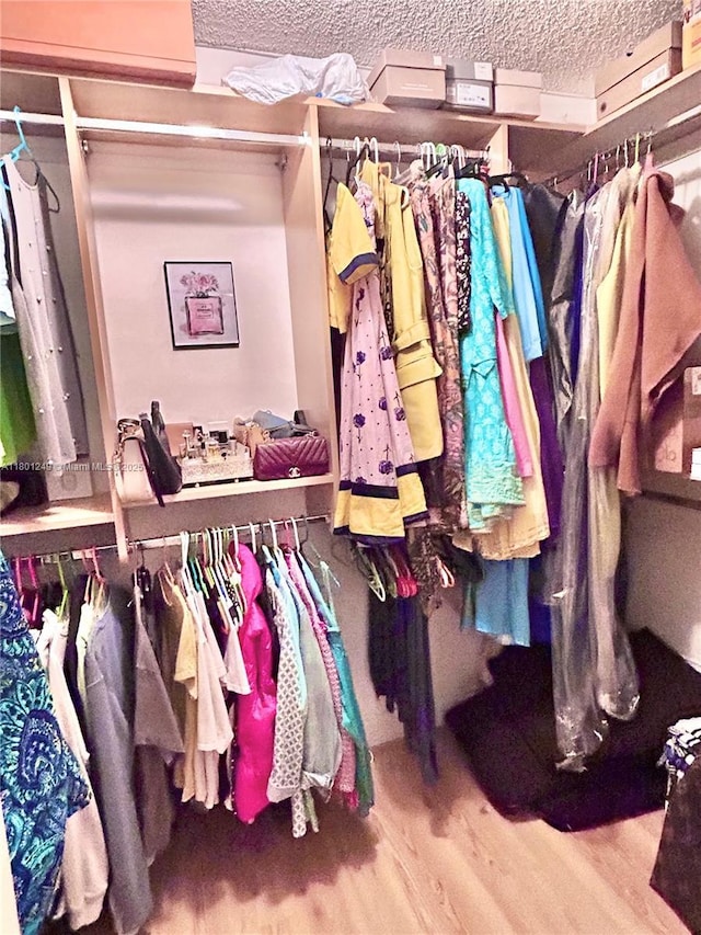 600 Three Islands Blvd Unit 905, Hallandale Beach, FL 33009 - walk in closet featuring wood finished floors