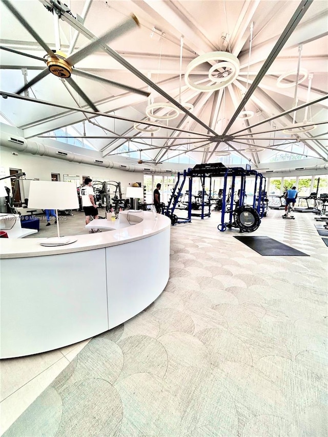 600 Three Islands Blvd Unit 905, Hallandale Beach, FL 33009 - interior space with lofted ceiling and carpet