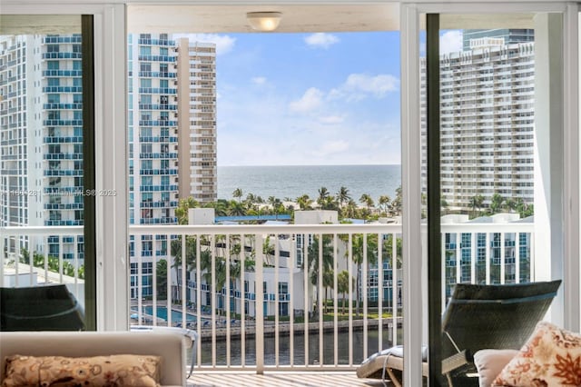 121 Golden Isles Dr Unit 905, Hallandale Beach, FL 33009 - balcony with a water view