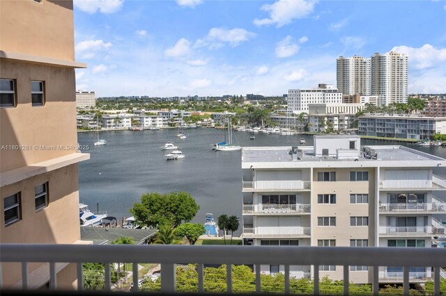 121 Golden Isles Dr Unit 905, Hallandale Beach, FL 33009 - water view featuring nearby urban area