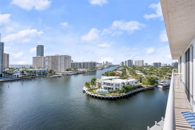 121 Golden Isles Dr Unit 905, Hallandale Beach, FL 33009 - water view featuring a view of skyline