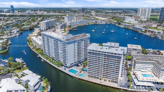 121 Golden Isles Dr Unit 905, Hallandale Beach, FL 33009 - view of urban area featuring a large body of water