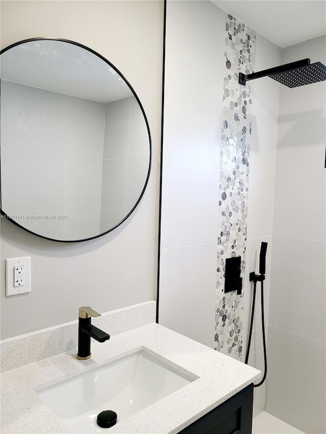 4230 NW 52nd Ave, Lauderdale Lakes, FL 33319 - full bathroom featuring vanity and a tile shower