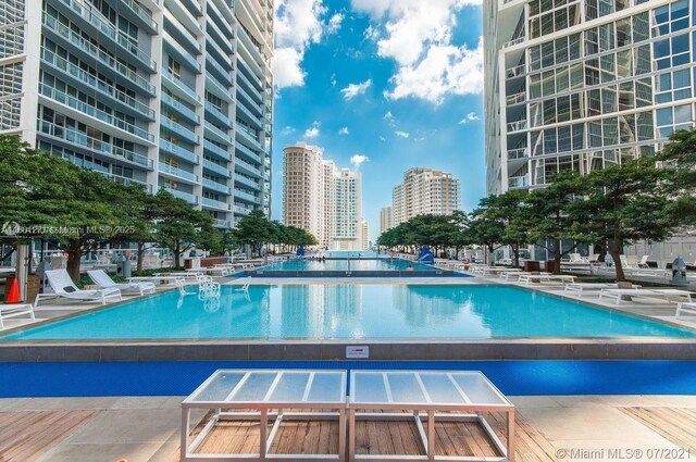 495 Brickell Ave Unit 4102, Miami, FL 33131 - community pool featuring a view of city