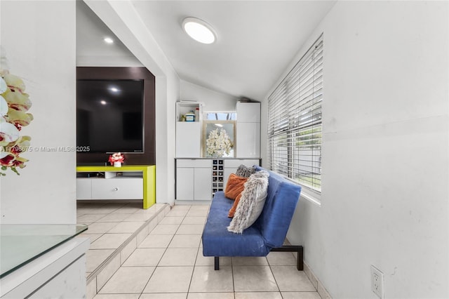 621 E 8th St, Hialeah, FL 33010 - hall featuring lofted ceiling and tile patterned floors