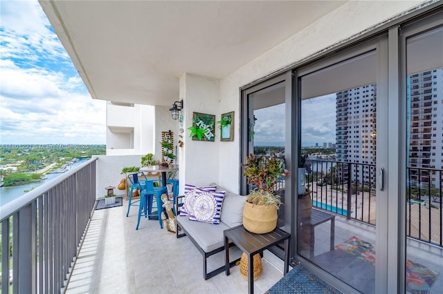 1201 S Ocean Dr Unit 1105N, Hollywood, FL 33019 - balcony with a city view and view of pool