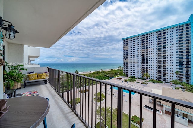 1201 S Ocean Dr Unit 1105N, Hollywood, FL 33019 - balcony with a water view