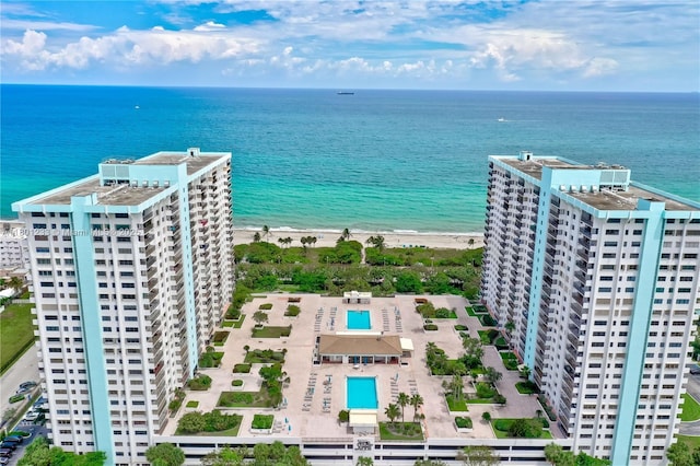 1201 S Ocean Dr Unit 1105N, Hollywood, FL 33019 - aerial view of unending shoreline and a pool area