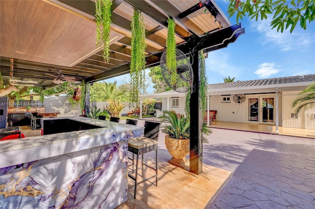 7011 Raleigh St, Hollywood, FL 33024 - view of patio / terrace featuring fence