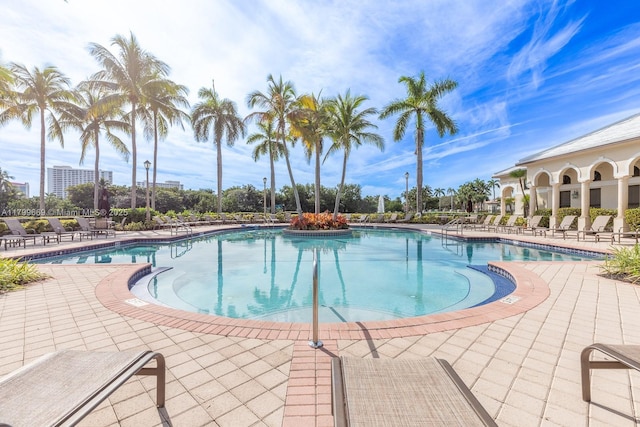 1576 Breakwater Ter, Hollywood, FL 33019 - community pool featuring a patio