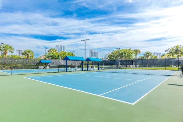 1576 Breakwater Ter, Hollywood, FL 33019 - view of tennis court with community basketball court