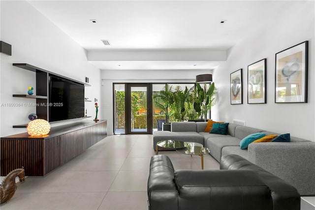 4275 Prairie Ave, Miami Beach, FL 33140 - living room with light tile patterned floors
