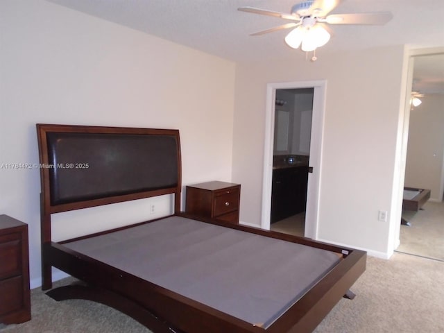 597 Green Springs Pl, West Palm Beach, FL 33409 - carpeted bedroom featuring baseboards and a ceiling fan
