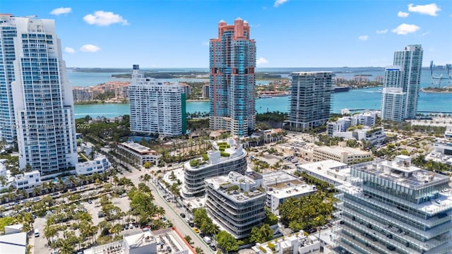 view of urban area with a nearby body of water
