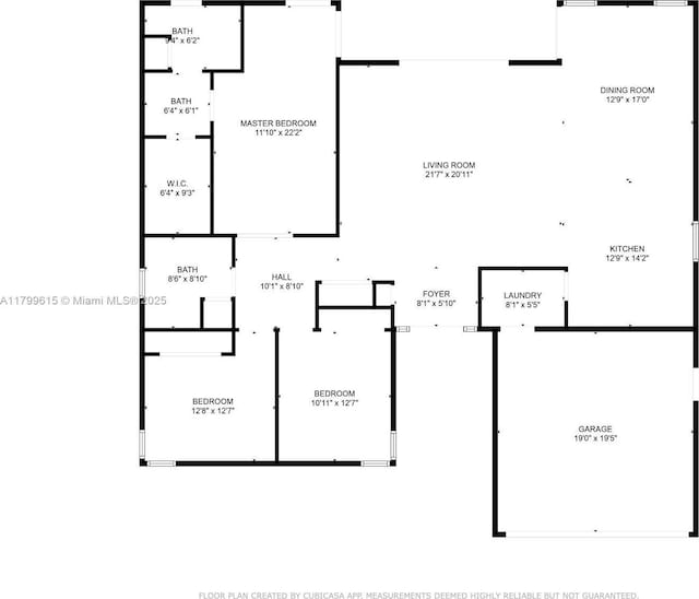 2421 NW 102nd Way, Pembroke Pines, FL 33026 - property floor plan