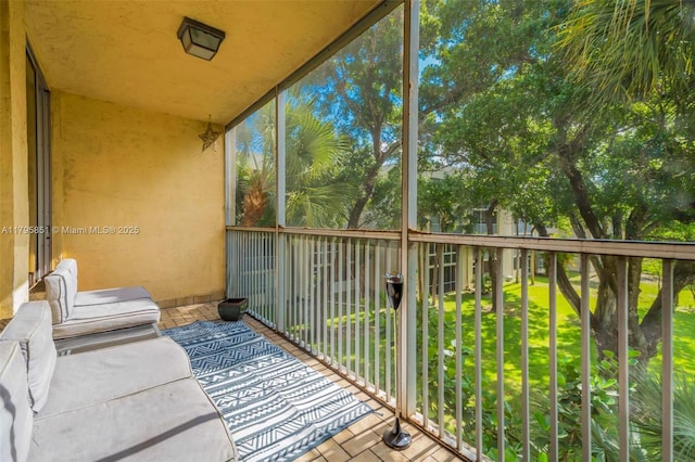 view of balcony