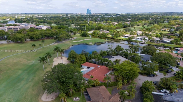 2800 Palmer Dr, Hollywood, FL 33021 - aerial perspective of suburban area featuring a large body of water and a golf club