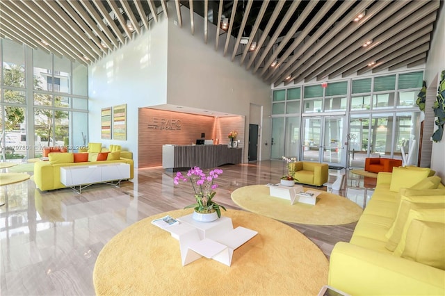 1600 SW 1st Ave Unit Th-07, Miami, FL 33129 - common area featuring a towering ceiling