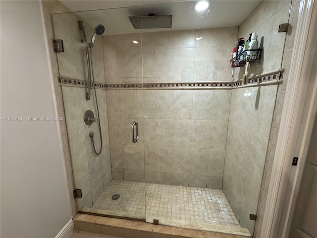 4360 NW 79th Ave Unit 1F, Doral, FL 33166 - full bath featuring a stall shower and recessed lighting