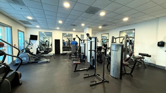 2665 SW 37th Ave Unit 1112, Miami, FL 33133 - gym with baseboards