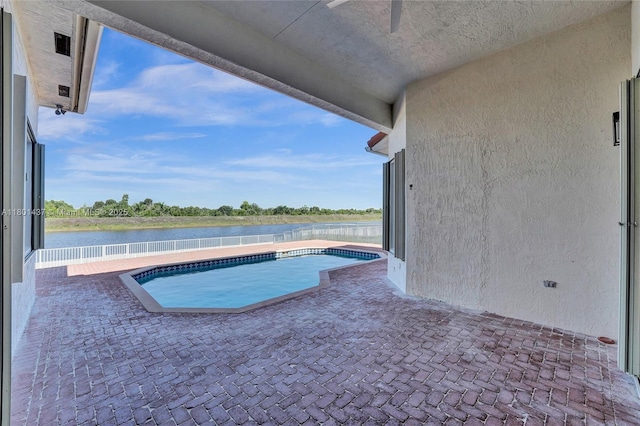 3360 SW 195th Ter, Miramar, FL 33029 - outdoor pool with a water view and a patio