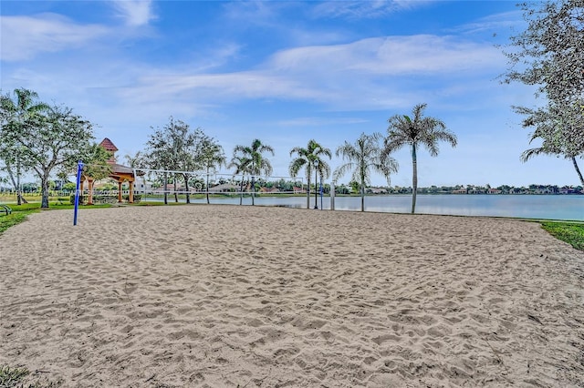 3360 SW 195th Ter, Miramar, FL 33029 - view of property's community featuring volleyball court and a water view