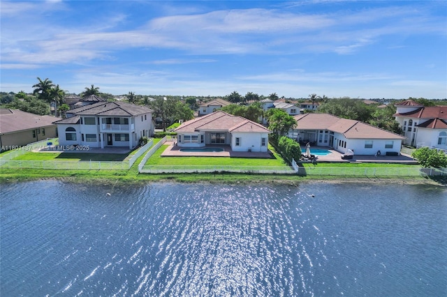 3360 SW 195th Ter, Miramar, FL 33029 - water view featuring nearby suburban area and a fenced backyard