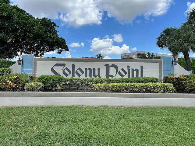 1000 Colony Point Cir Unit 302, Pembroke Pines, FL 33026 - community / neighborhood sign with a yard