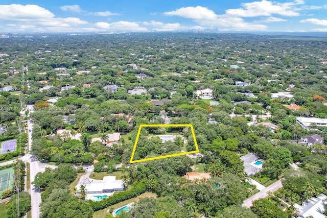 6551 SW 126th St, Pinecrest, FL 33156 - view of property location featuring property parcel outlined and a pool area
