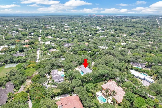 6551 SW 126th St, Pinecrest, FL 33156 - aerial view of property and surrounding area