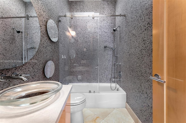 9500 SW 60th Ct, Pinecrest, FL 33156 - full bathroom featuring toilet, shower / washtub combination, and vanity