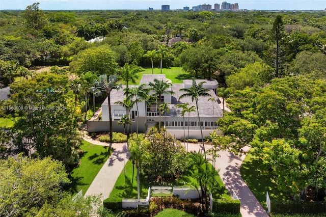 9500 SW 60th Ct, Pinecrest, FL 33156 - aerial view of a heavily wooded area