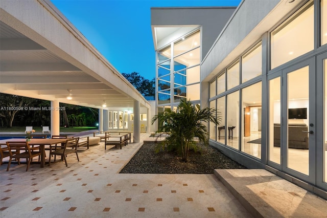 9500 SW 60th Ct, Pinecrest, FL 33156 - view of patio with outdoor dining space and a gazebo