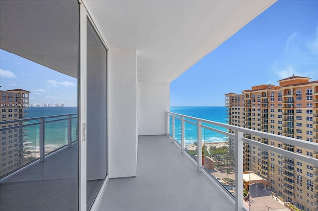 2030 S Ocean Dr Unit 1708, Hallandale Beach, FL 33009 - balcony featuring a water view