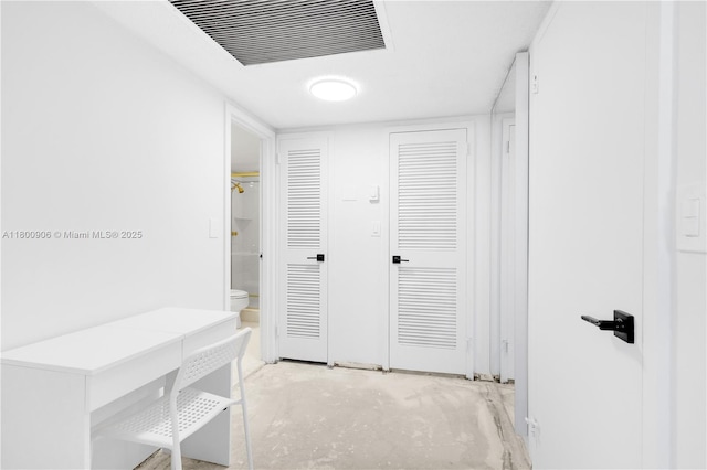 2030 S Ocean Dr Unit 1708, Hallandale Beach, FL 33009 - hall with unfinished concrete floors